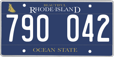 RI license plate 790042