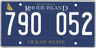 RI license plate 790052