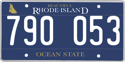 RI license plate 790053