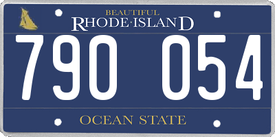 RI license plate 790054