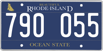 RI license plate 790055