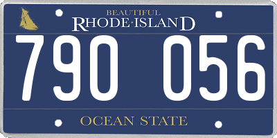 RI license plate 790056