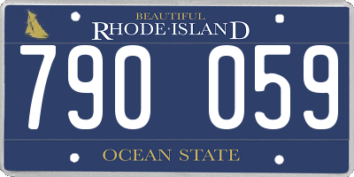 RI license plate 790059