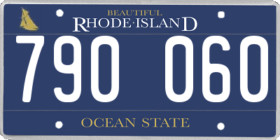 RI license plate 790060
