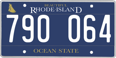 RI license plate 790064