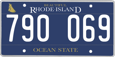 RI license plate 790069