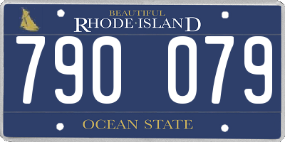 RI license plate 790079