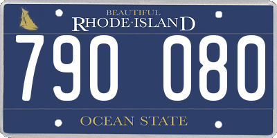 RI license plate 790080