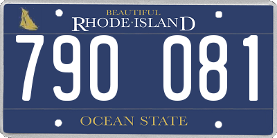 RI license plate 790081