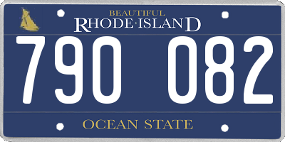 RI license plate 790082