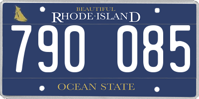 RI license plate 790085