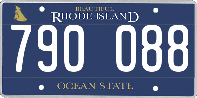RI license plate 790088