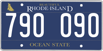 RI license plate 790090