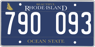 RI license plate 790093