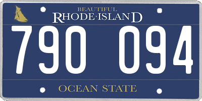 RI license plate 790094