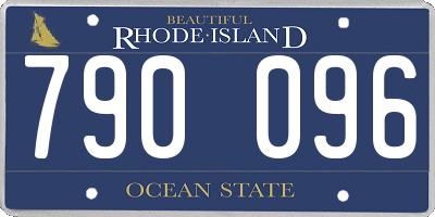 RI license plate 790096