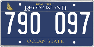 RI license plate 790097