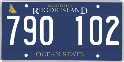 RI license plate 790102