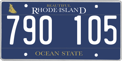 RI license plate 790105