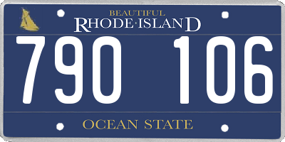 RI license plate 790106
