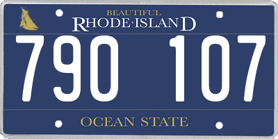 RI license plate 790107