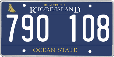 RI license plate 790108