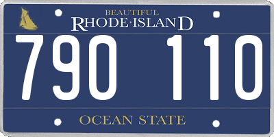 RI license plate 790110