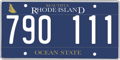 RI license plate 790111