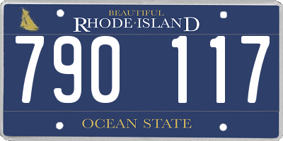 RI license plate 790117