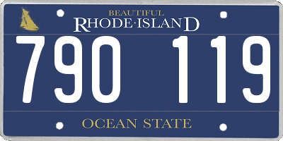 RI license plate 790119