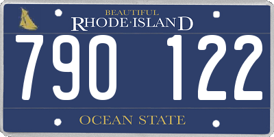 RI license plate 790122