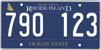 RI license plate 790123