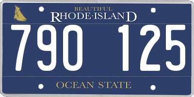 RI license plate 790125