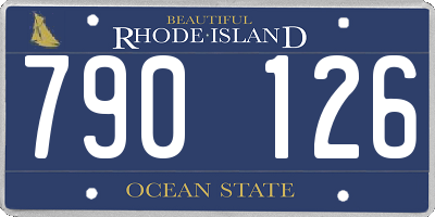 RI license plate 790126