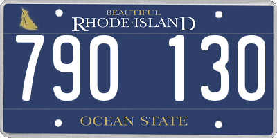RI license plate 790130