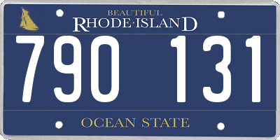 RI license plate 790131