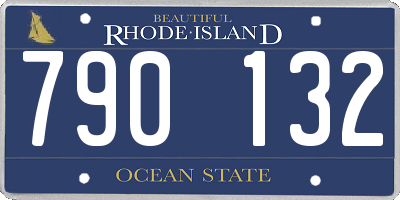 RI license plate 790132