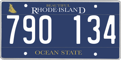 RI license plate 790134