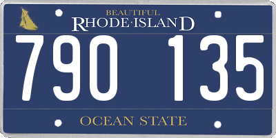 RI license plate 790135