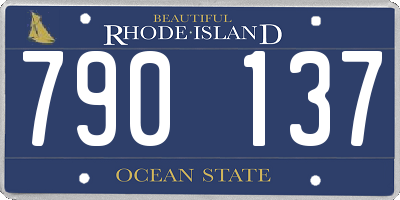 RI license plate 790137