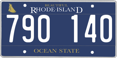 RI license plate 790140