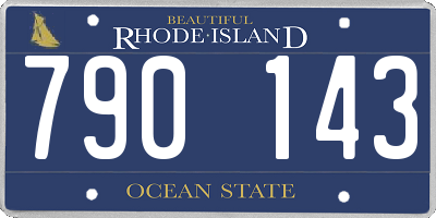 RI license plate 790143