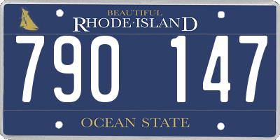RI license plate 790147