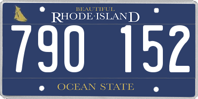 RI license plate 790152
