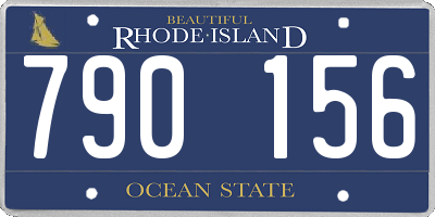 RI license plate 790156