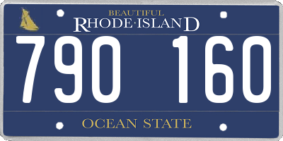 RI license plate 790160