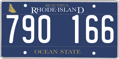 RI license plate 790166