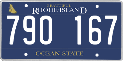 RI license plate 790167