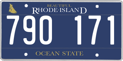 RI license plate 790171