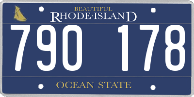 RI license plate 790178